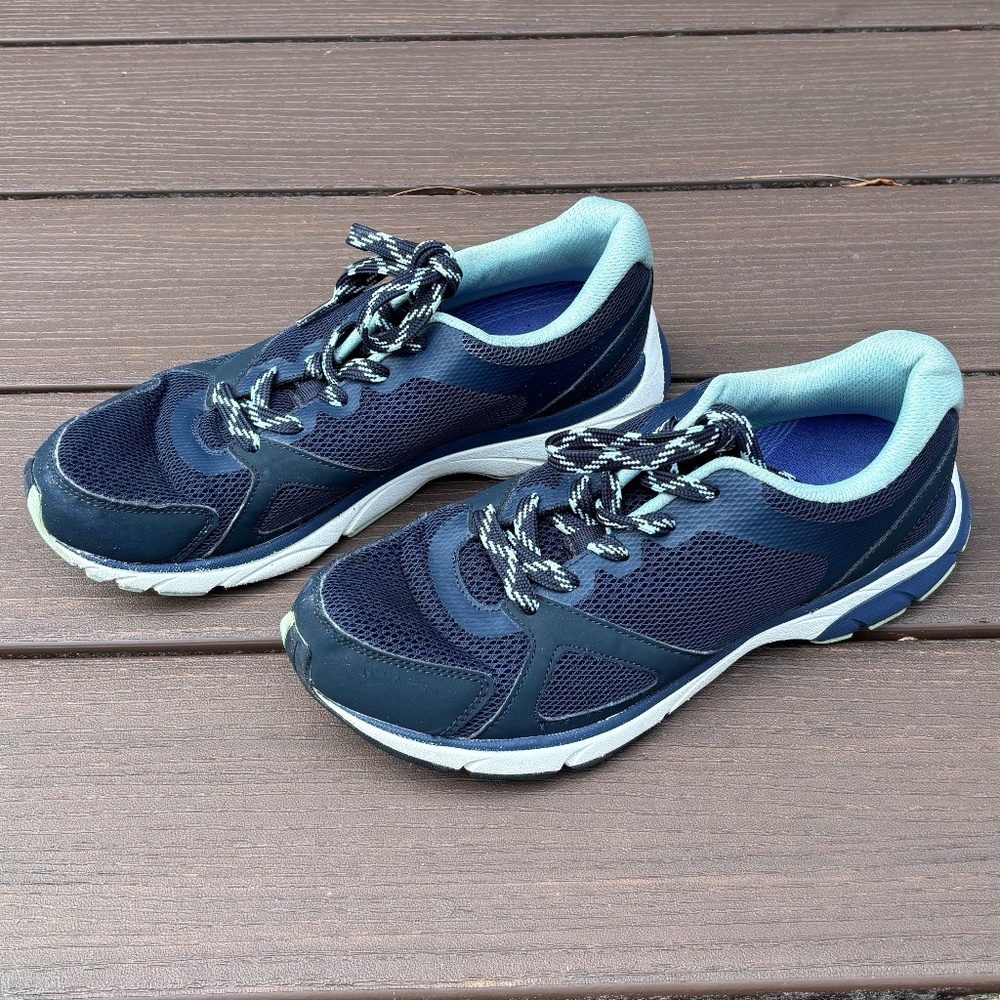 Vionic Tokyo Navy Blue Mesh Lace-Up Walking Sneakers - Women's (Size 9.5)